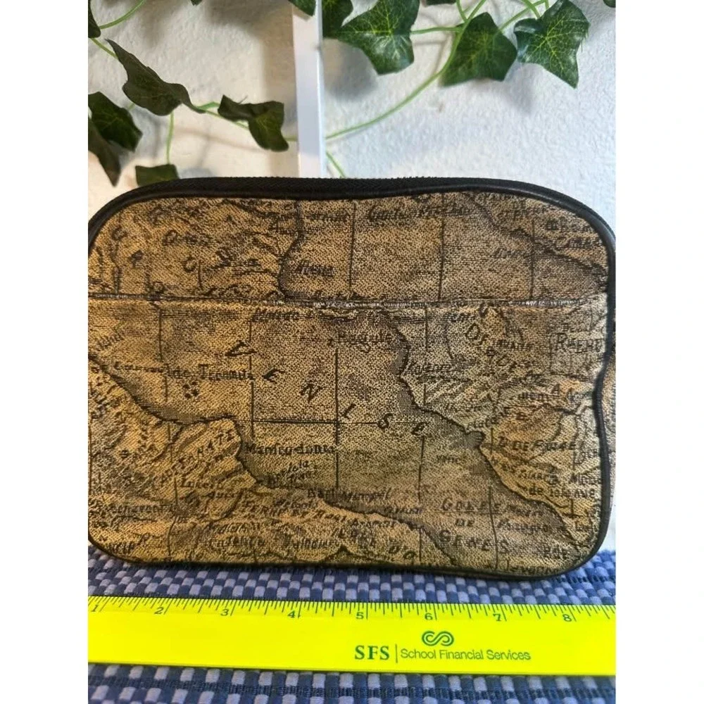 Patricia Nash Chambery Map Jacquard Crossbody Bag with textured tapestry pattern